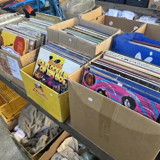 Large lot of records