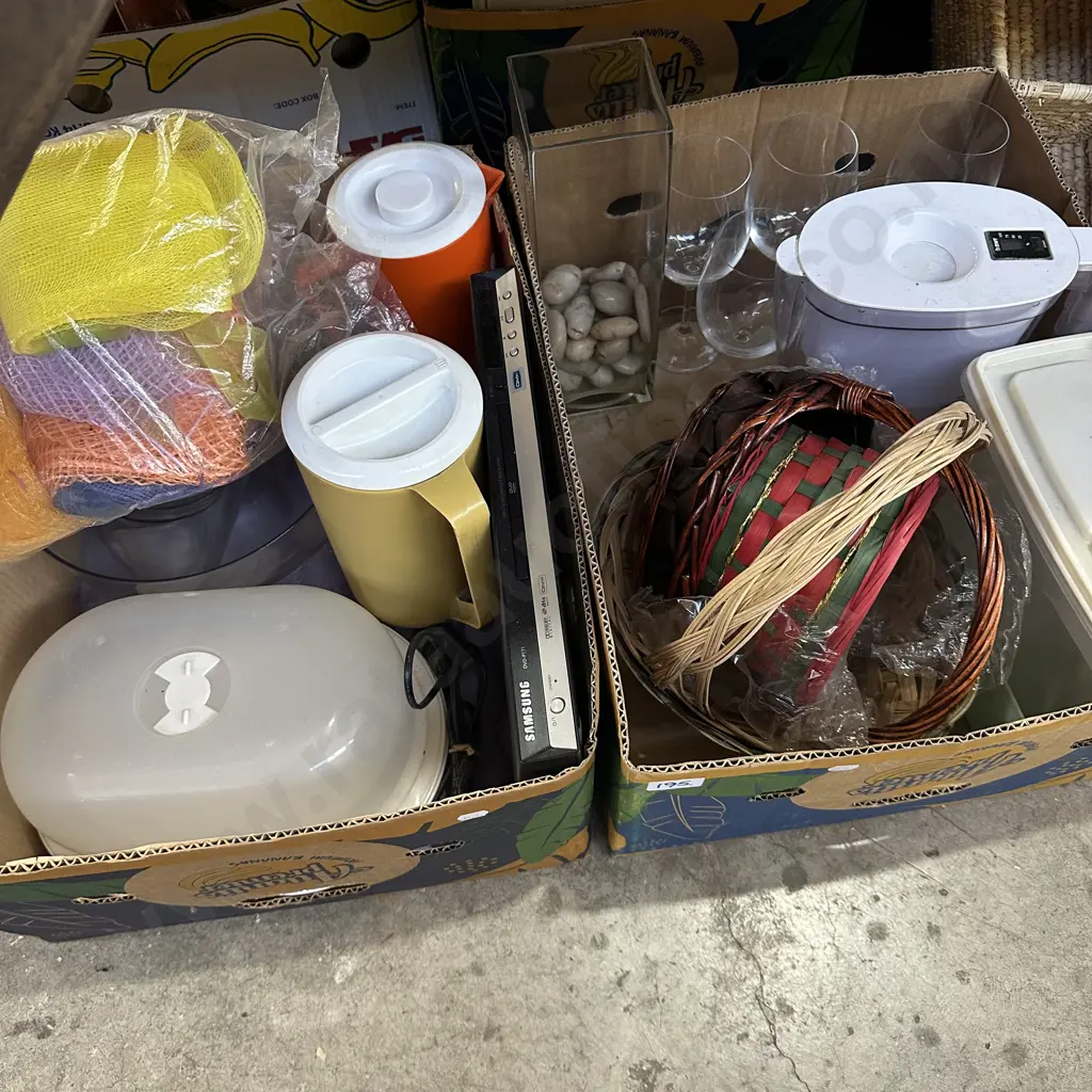 Two boxes DVD player, jugs etc. Image 1++