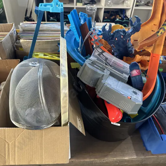 Hot wheels track etc.