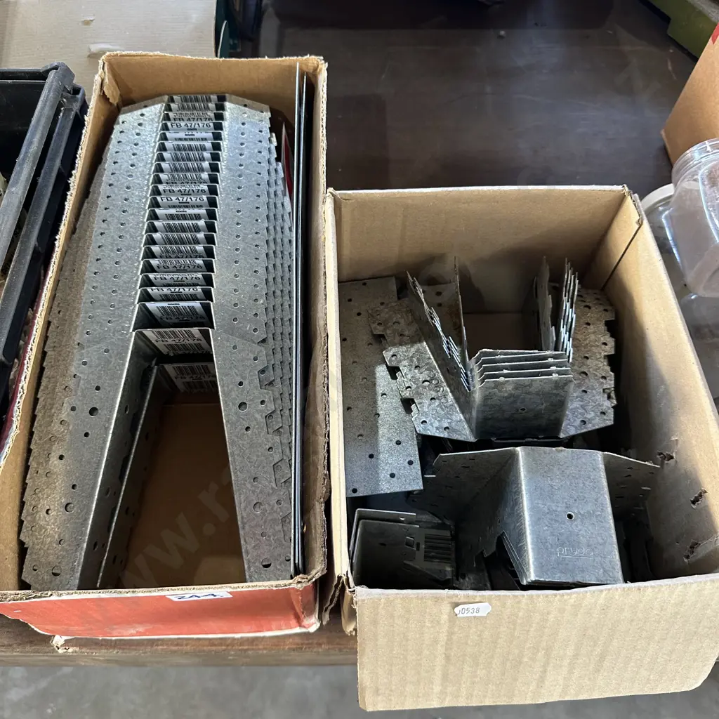 Two boxes of framing brackets Image 1++