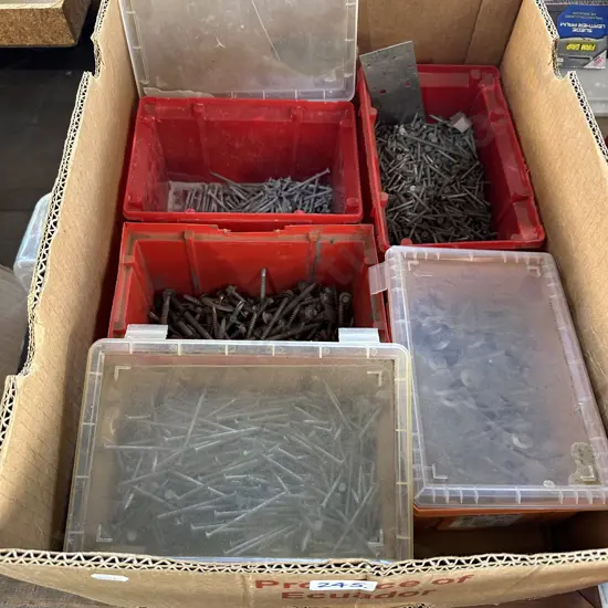 Box of galvanized nails