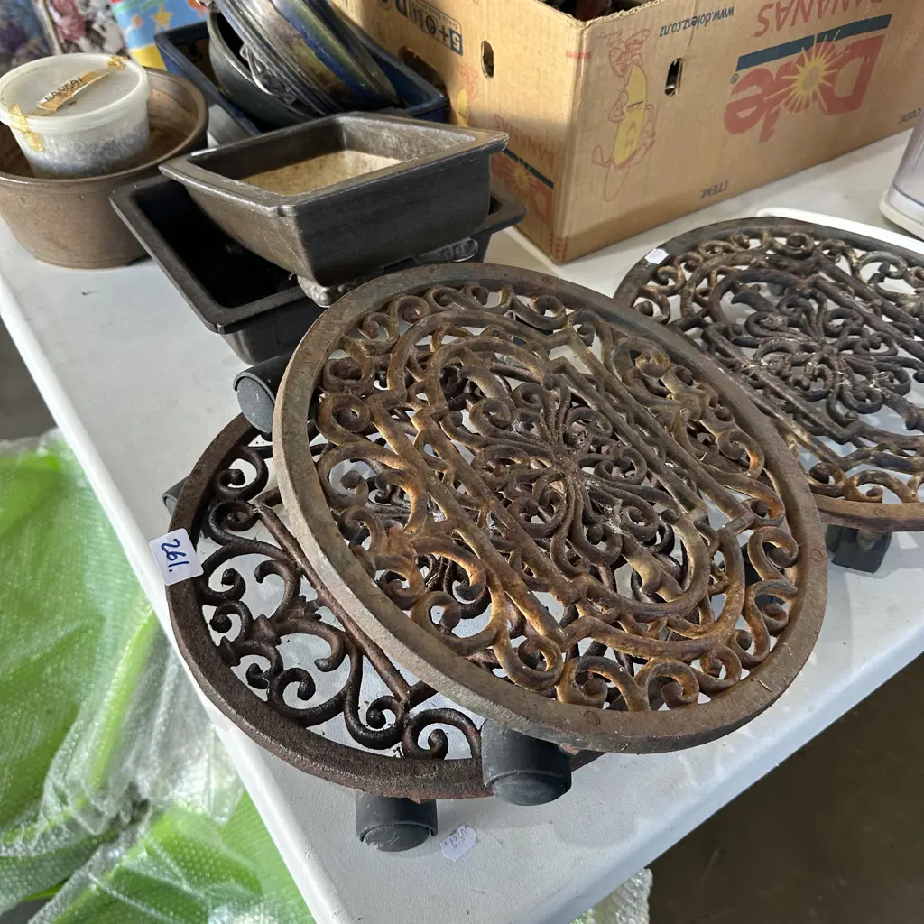 Bonsai planters and rolling stands Image 1++