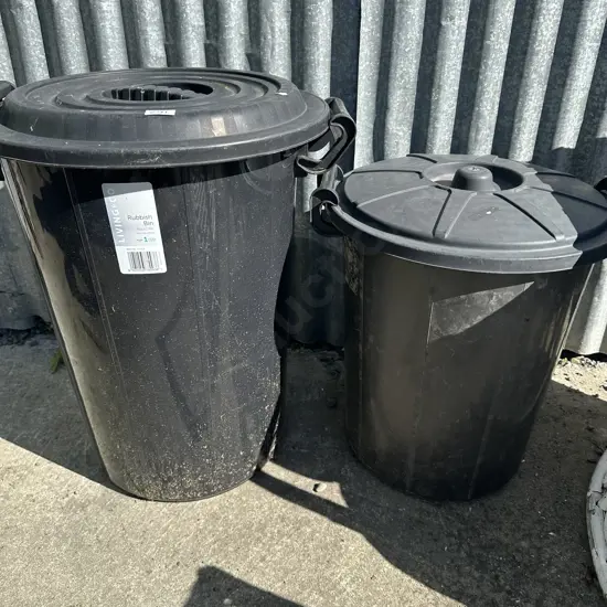 Two lidded bins