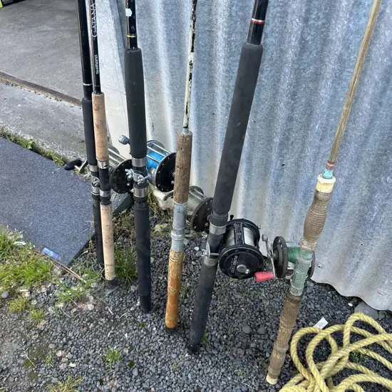 Rods and reels.