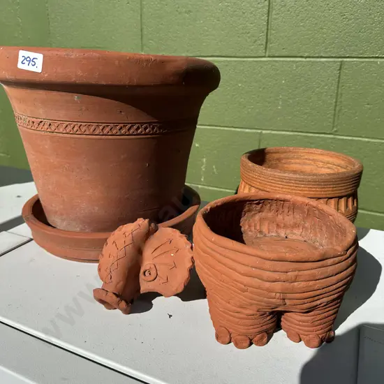 hand thrown pots