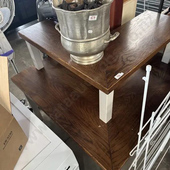Oak shelves