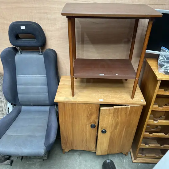 Cupboard and shelf