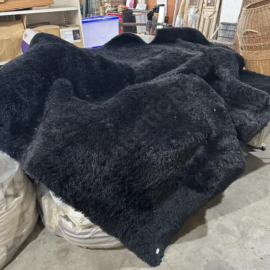 Big black rug