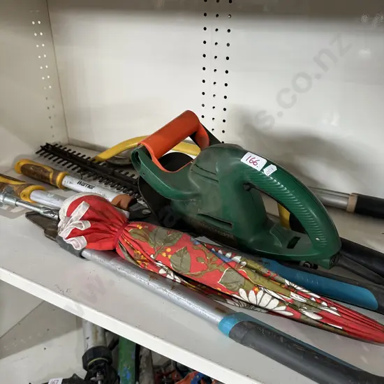 Hedge trimmer and loppers etc.