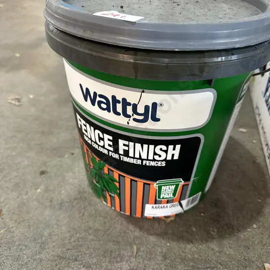 Karaka green fence paint 80%full