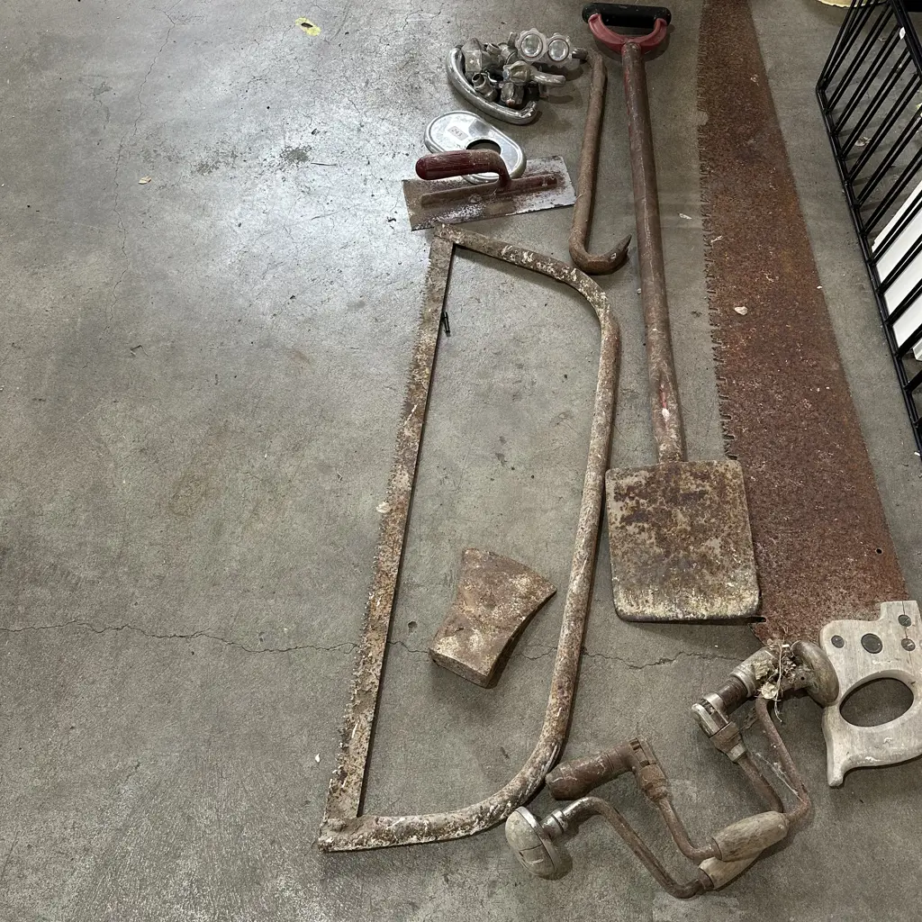 vintage tools plus taps and helmets Image 1++