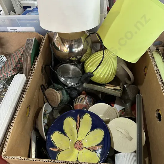 lamps and pottery etc