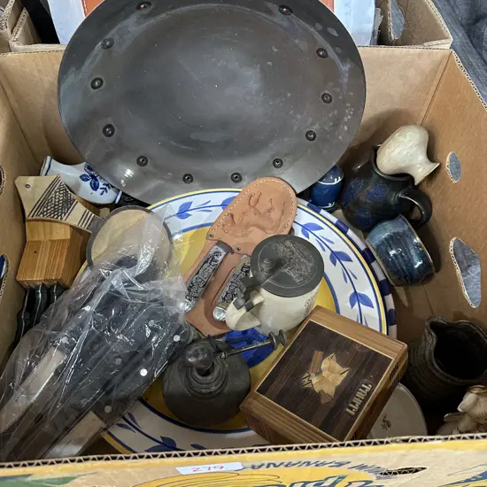 cuttlery and pottery etc