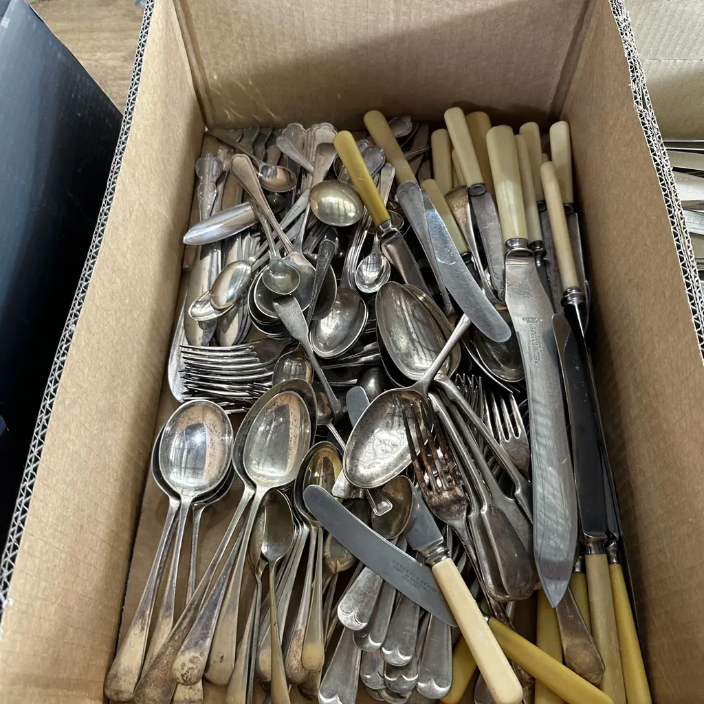 large lot vintage cuttlery (some sterling) Image 1++