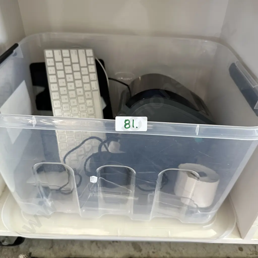 Bin of POS items (not the keyboard That goes with the Mac computer) Image 1++