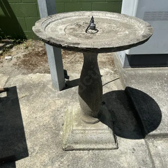 Concrete birdbath with waterline 840mm tall