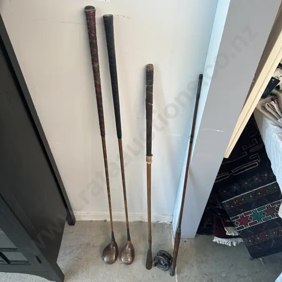 Vintage golf clubs etc.