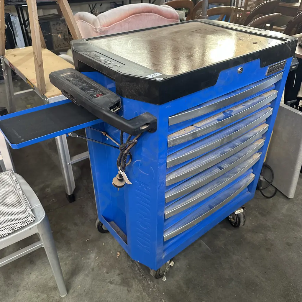 Kincrome rolling toolbox/work bench with electrical sockets Image 1++