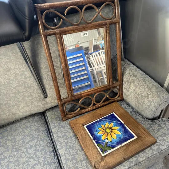 mirror and plaque