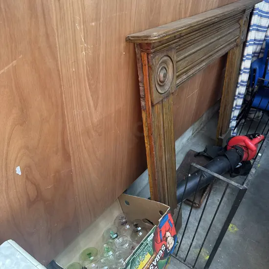 Fire surround and 2 box glassware