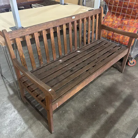 wooden garden seat - light weight