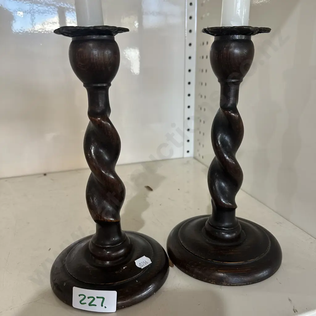 Barley twist candle sticks Image 1++