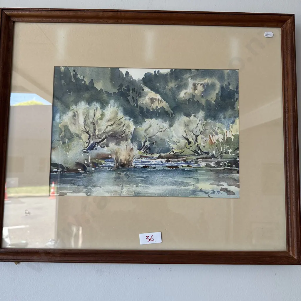 Water colour by R Hutton "Tutaekuri Dartmoor" Image 1++