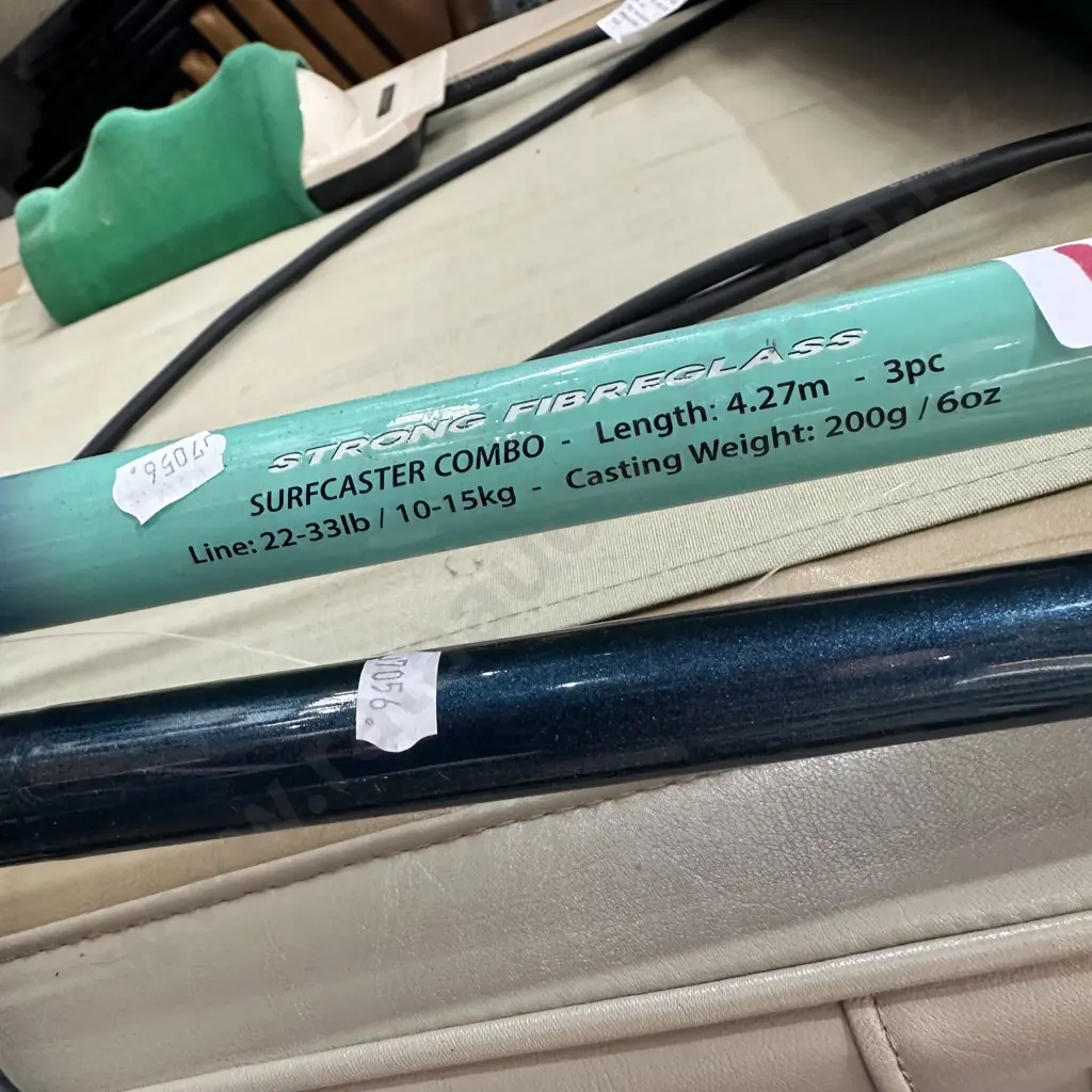 Surfcaster rod and reel and another one missing tip (2pics) Image 1++