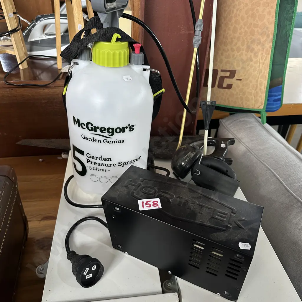 Sprayer, ear muffs, saw, bike reflector etc. Image 1++