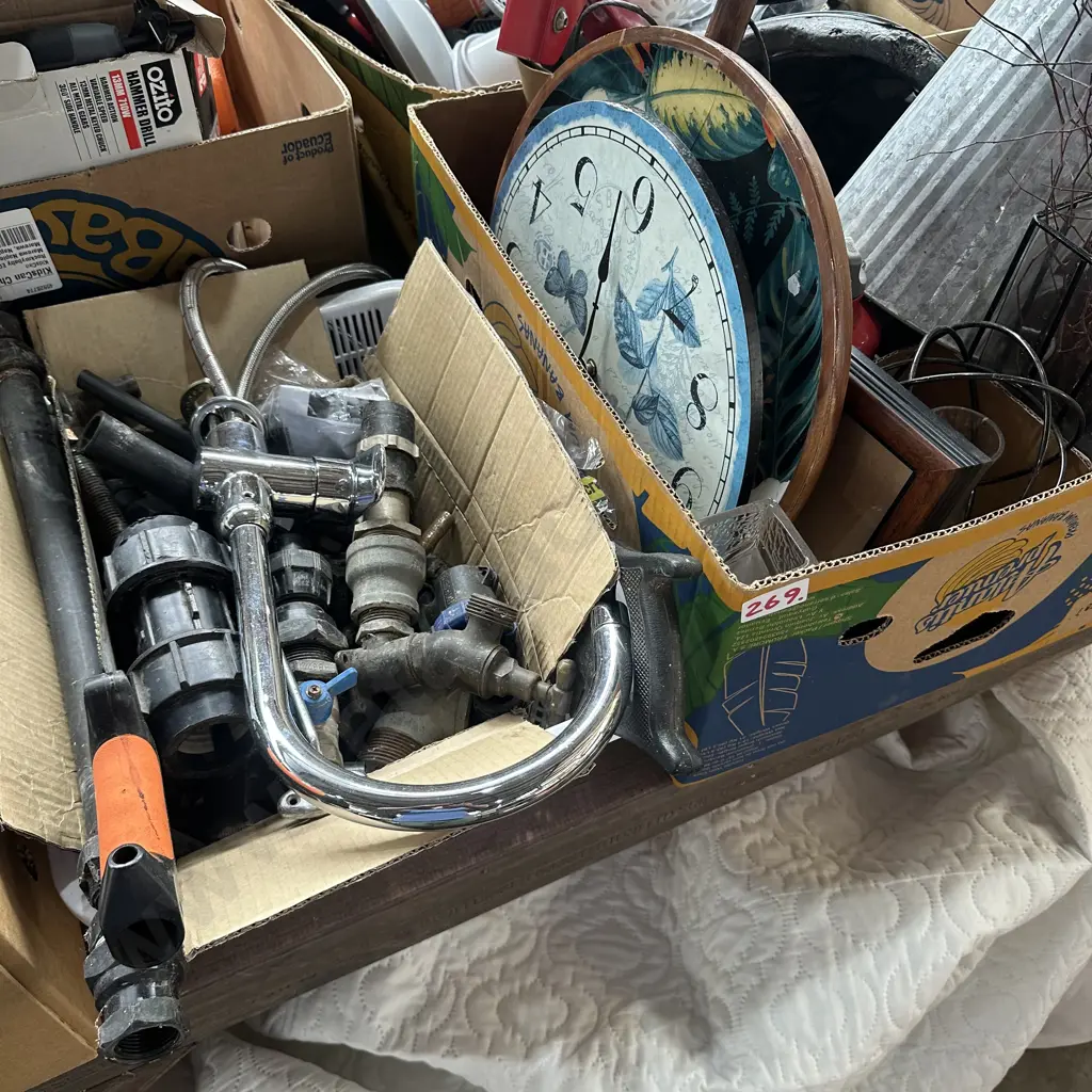 2 boxes decorations, hardware etc Image 1++