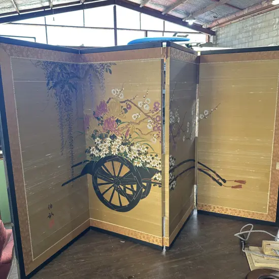 Oriental screen (some damage)