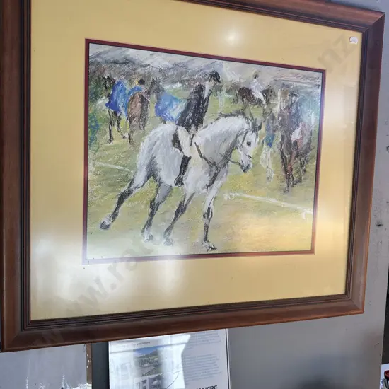 2 x horse paintings