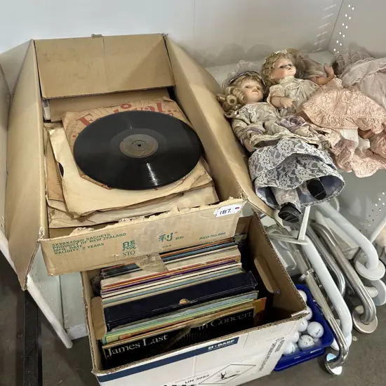 doll collection plus LPs