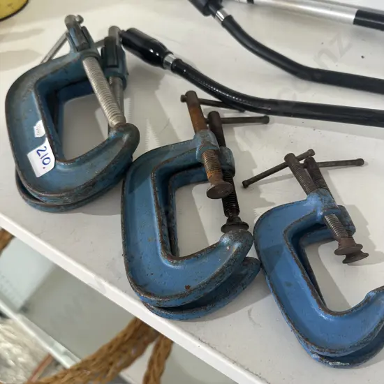 3 Pr of clamps