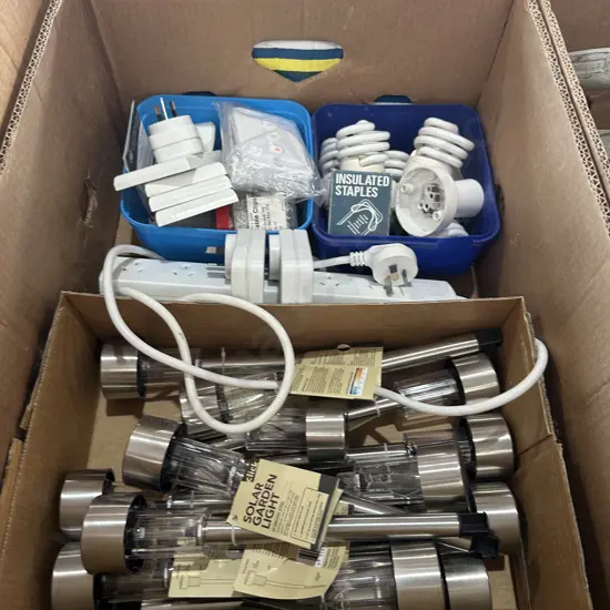 Stainless steel solar garden lights, switches and lamps etc.