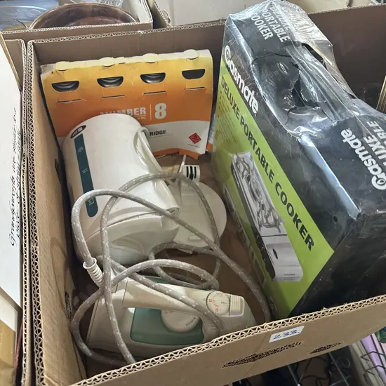 New portable cooker and cartridges etc.