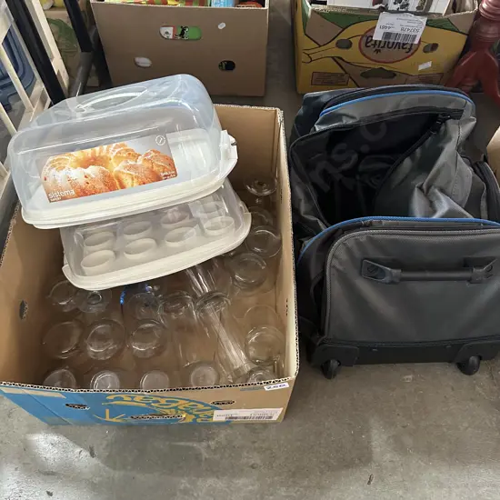 Sistema containers, glasses, suitcase bag.
