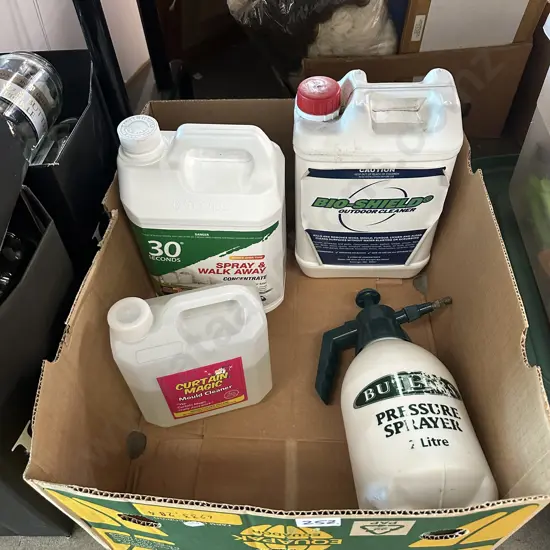 30 seconds, Bio-Shield, mould cleaner and sprayer.