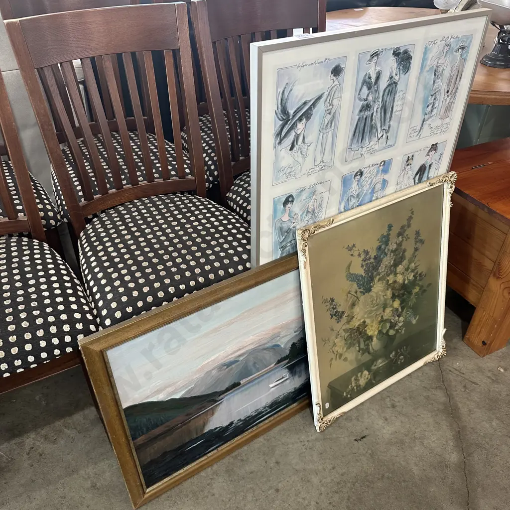 Two prints and a painting Image 1++