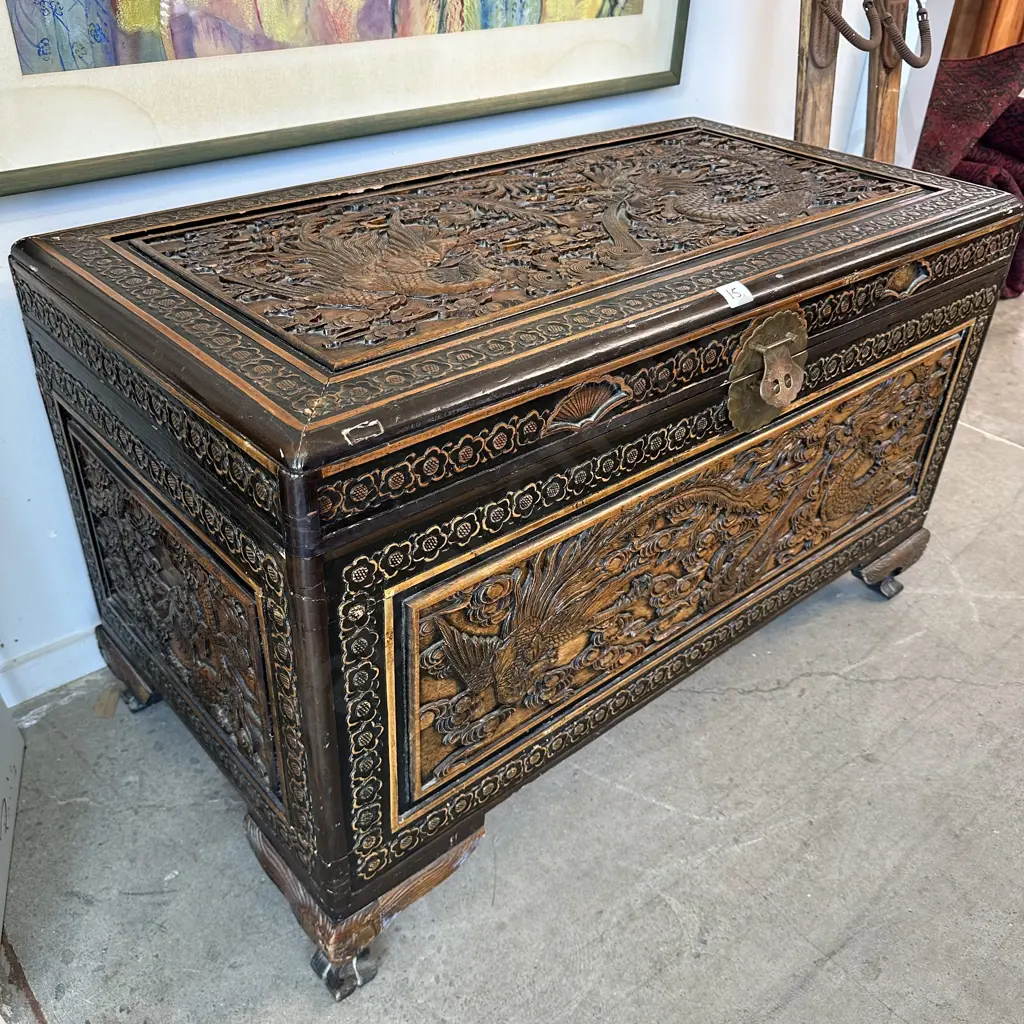 Early Camphor wood chest Image 1++