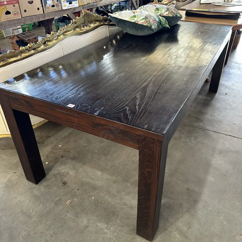 Hand crafted Oak table made in Christchurch by Davis Furniture 2200 x 1000mm Image 1++
