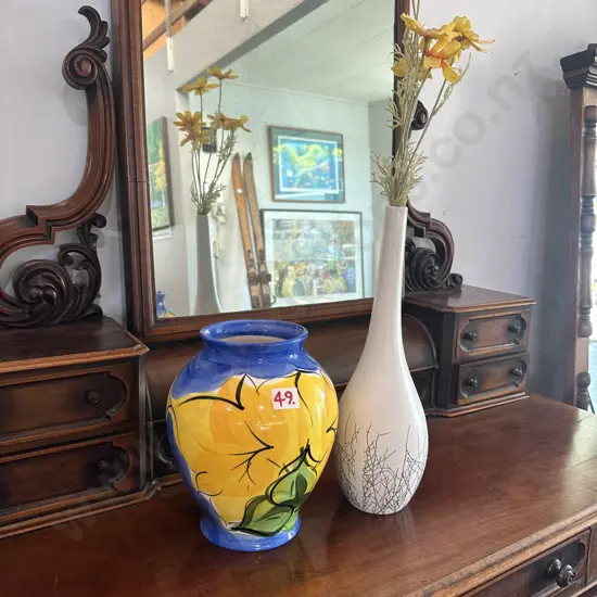 2 large vases