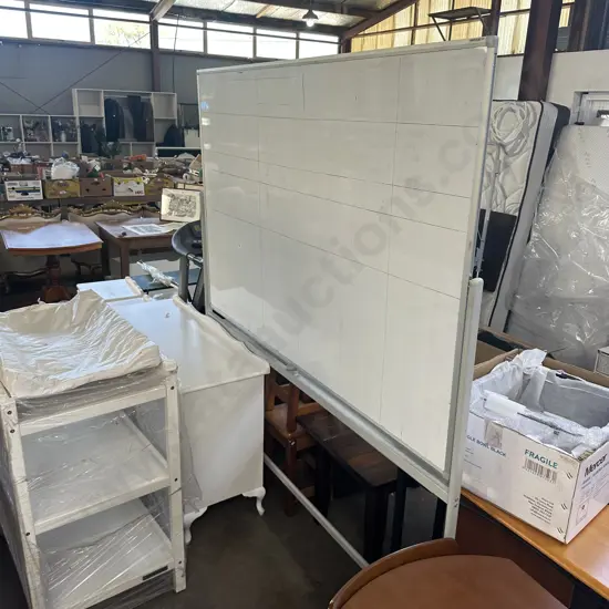 Large rolling double side white board 1800 x1200