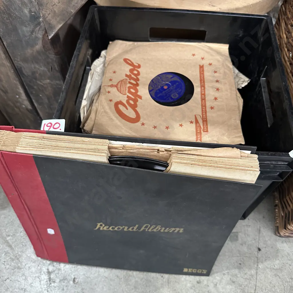Bin of records Image 1++