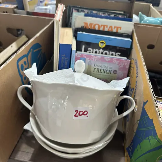 Books and china