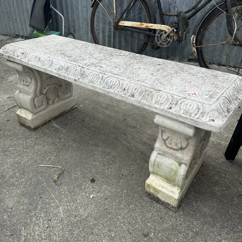 concrete garden seat Image 1++