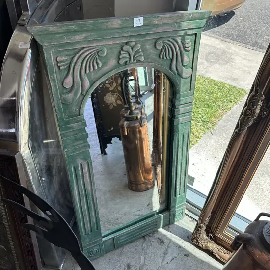 wooden framed mirror