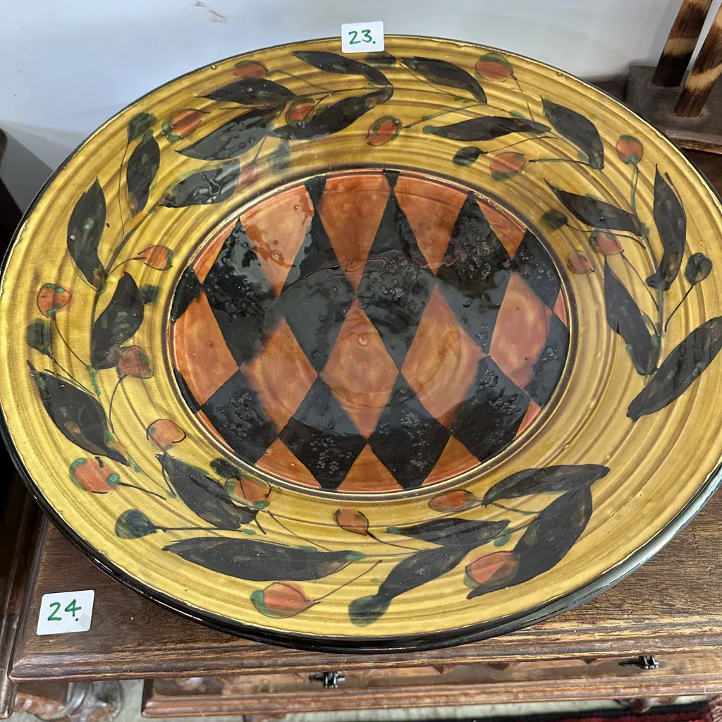 Ross Palmer pottery bowl 44cm Image 1++