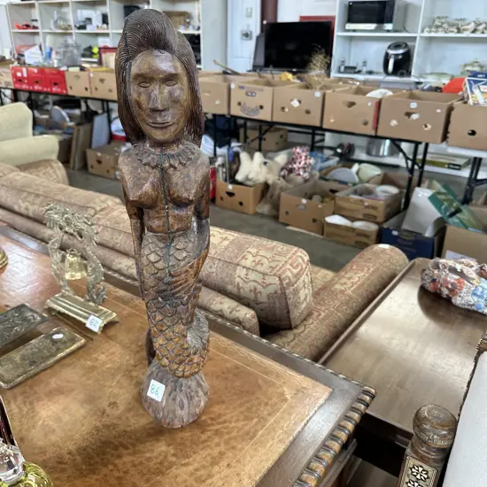 carved mermaid