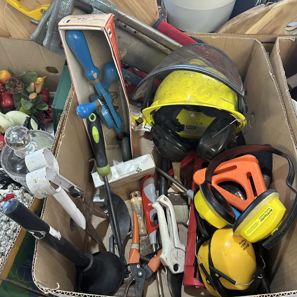 Tools, earmuffs, arborist hard hat etc. Image 1++